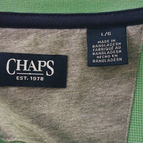 CHAPS Pullover long sleeve sweatshirt shirt casual   Sz  L  NWOT - Picture 6 of 6